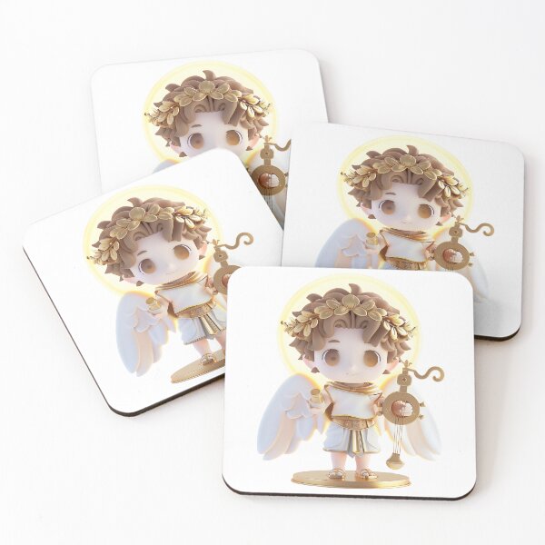 Item preview, Adorable Apollo Chibi – Greek Sun God, Celestial Cute Art designed and sold by GoldenChiArt.