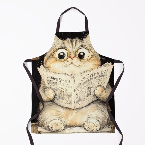 Item preview, Animal Toilet Curious Studious Scottish Fold Cat Reading Morning News designed and sold by juniorcastros.