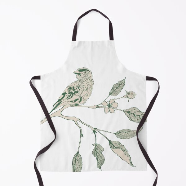 Item preview, Lilac breasted Roller bird with apple branch with flowers, fruits and leaves. designed and sold by MatyKotiv.