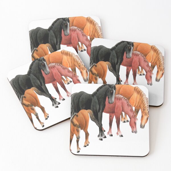 Item preview, The Horses - Chinese painting art designed and sold by Andykinoz.