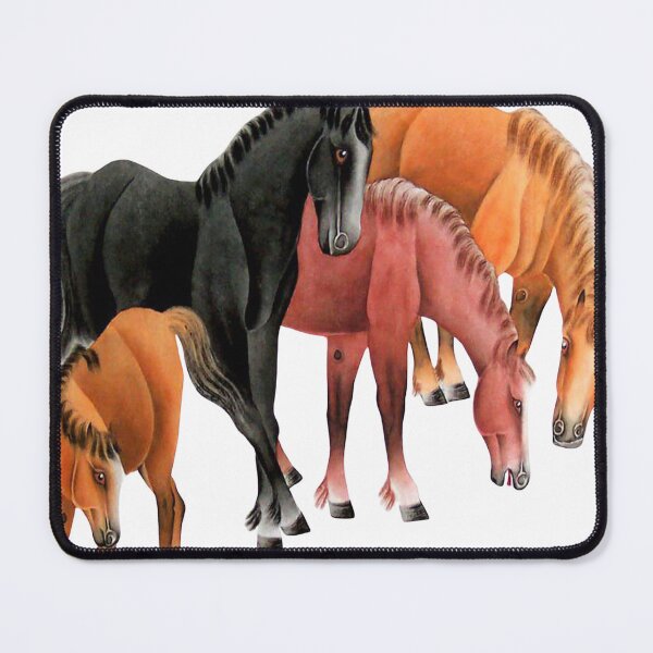 Item preview, The Horses - Chinese painting art designed and sold by Andykinoz.