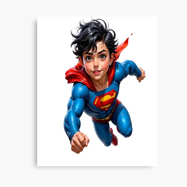 Item preview, Superman Inspired Superhero Customizable Print designed and sold by Platypus Pics.