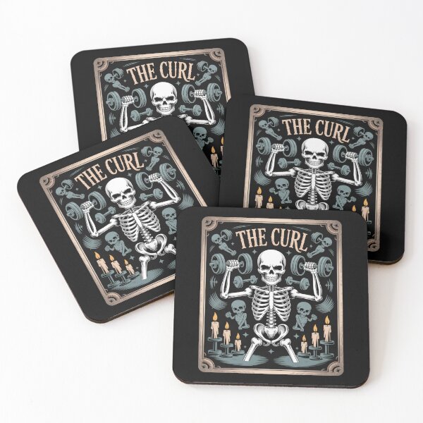 Item preview, The Curl – Skeleton Tarot Card Gym designed and sold by SignumShop.