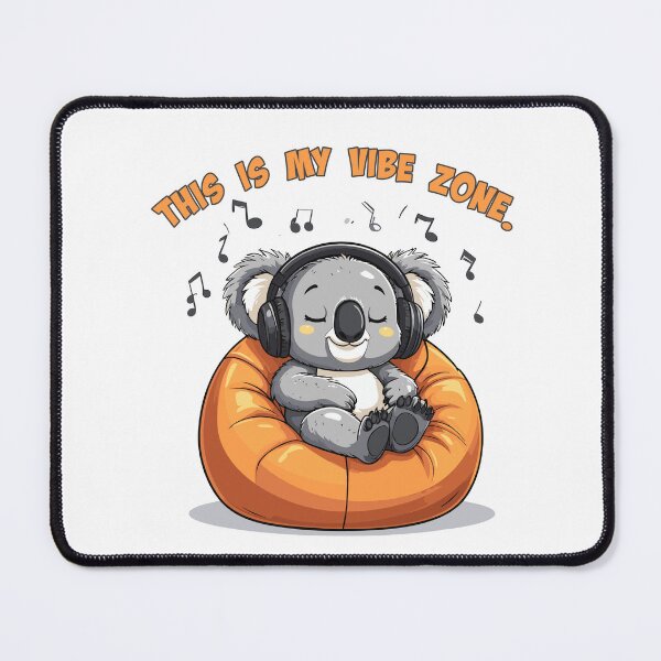 Item preview, Koala Chilling with Music on Bean Bag designed and sold by Tong4130.