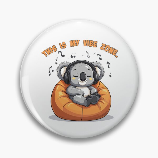 Item preview, Koala Chilling with Music on Bean Bag designed and sold by Tong4130.
