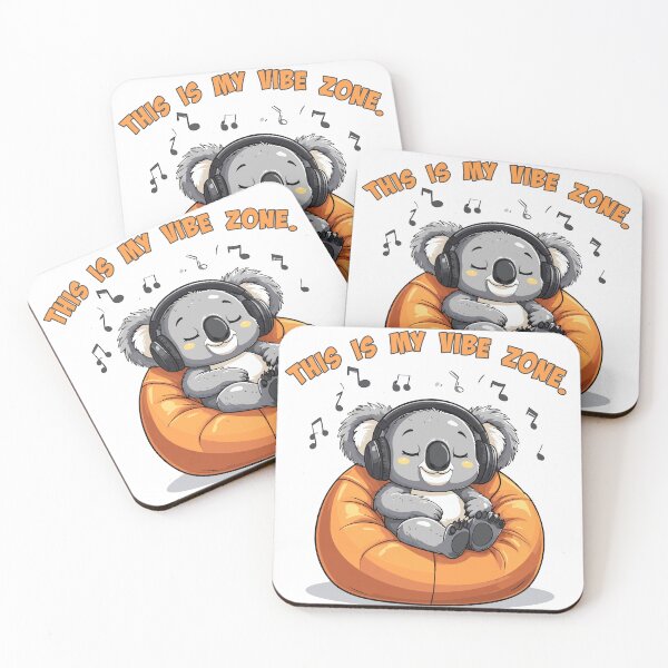 Item preview, Koala Chilling with Music on Bean Bag designed and sold by Tong4130.