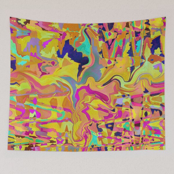 Item preview, Explosion of vibrant abstract forms designed and sold by Sigtrix.