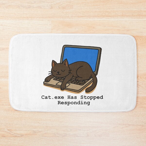 Item preview, Cat.exe Has Stopped Responding blue screen designed and sold by Code  Monkeys.