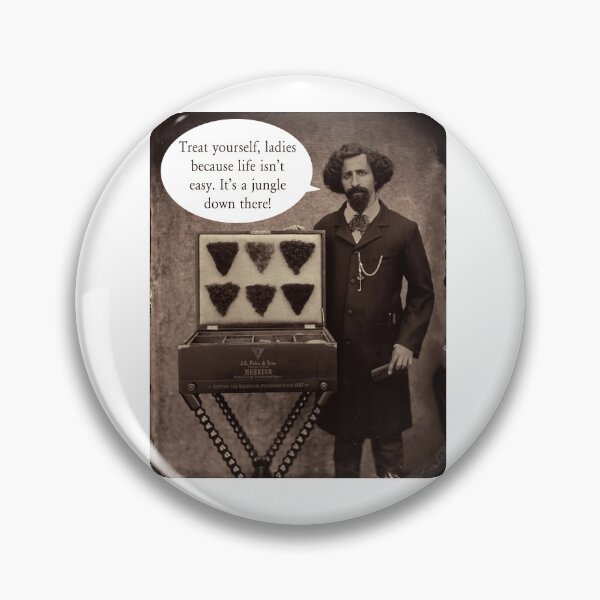 Item preview, Victorian Merkin Salesman Parody designed and sold by IanBakerToons.