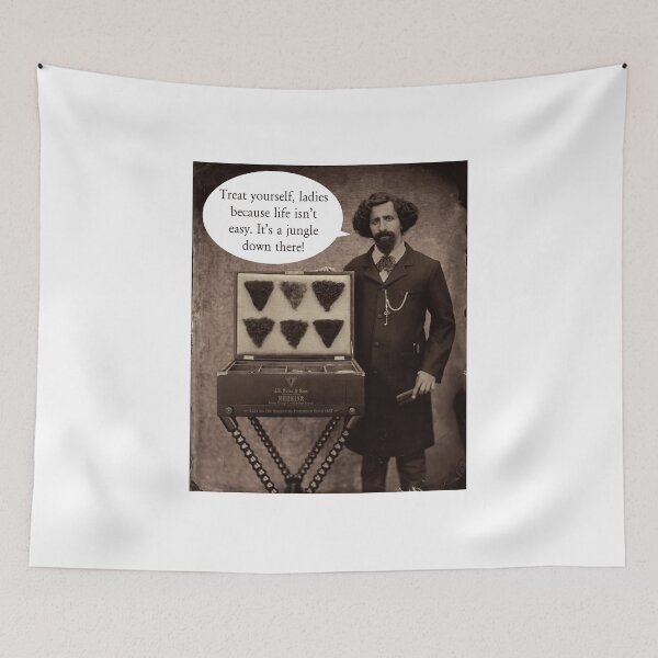 Item preview, Victorian Merkin Salesman Parody designed and sold by IanBakerToons.
