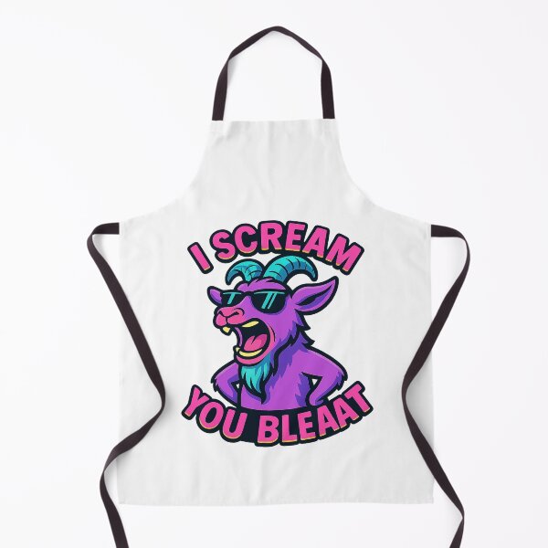 Item preview, Screaming Goat - I Scream, You Bleat Funny Animal Quote designed and sold by Domci.