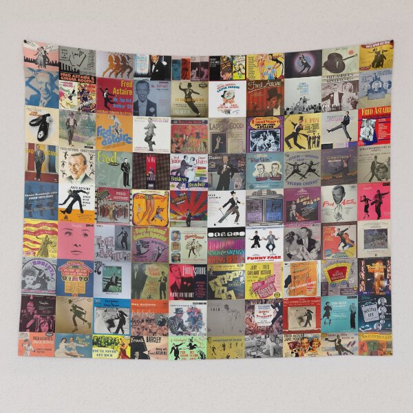 Item preview, Fred Astaire Record Collage – Vintage Album Art Collection designed and sold by hangmeart.