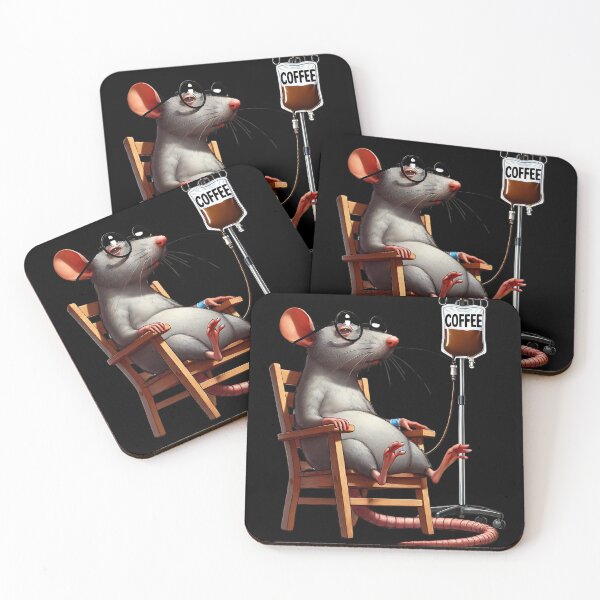 Item preview, Funny Rat Mouse IV Coffee Drink Animal Lover designed and sold by Kimberley King Art  King Art.