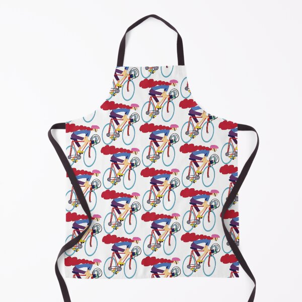 Item preview, red-haired girl runner on a bike tour designed and sold by duxpavlic.
