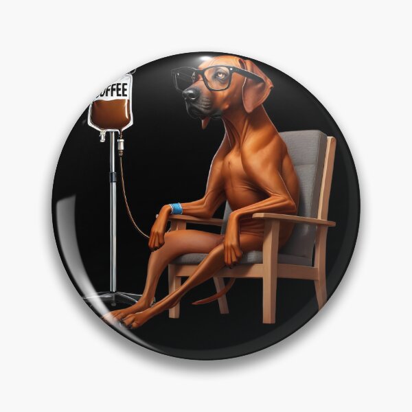 Item preview, Funny Rhodesian Ridgeback Coffee Drink Dog Lover designed and sold by Kimberley King Art  King Art.