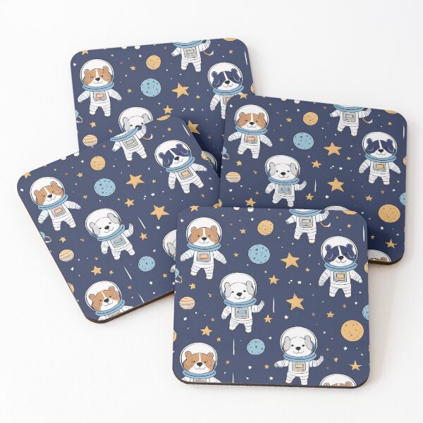 Item preview, Space Cartoon Dogs Pattern  designed and sold by CosmoDigitally.