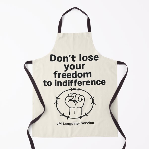 Item preview, Don’t Lose Your Freedom to Indifference – Protest Typography Art designed and sold by JM Language Service.