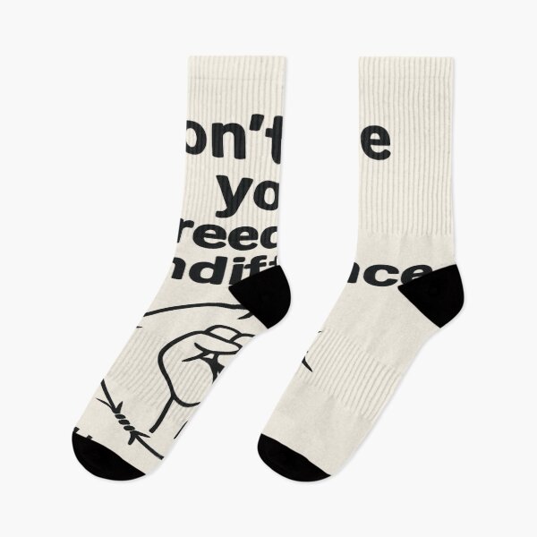 Item preview, Don’t Lose Your Freedom to Indifference – Protest Typography Art designed and sold by JM Language Service.