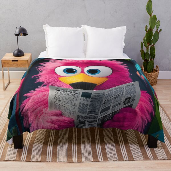 Item preview, Animal Vibrant Flamingo Full Body Reading Newspaper Bathroom Toilet designed and sold by earlobejerk.