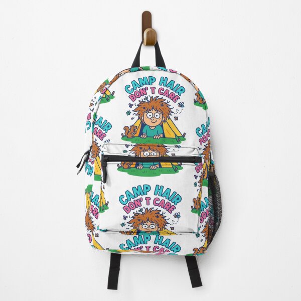 Item preview, Camp Hair Chaos – Summer Camping Adventure Vibes designed and sold by Rajasekar.