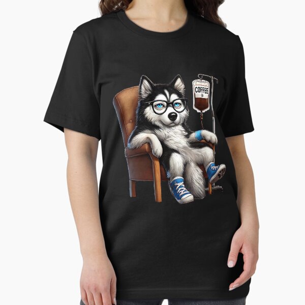 Item preview, Funny Siberian Husky Coffee Drink Dog Lover Dad Mom designed and sold by Kimberley King Art  King Art.