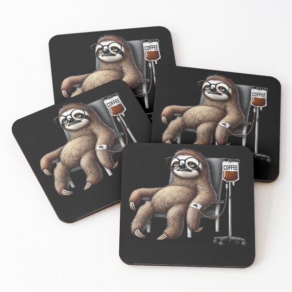 Item preview, Funny Sloth IV Coffee Drink Animal Lover designed and sold by Kimberley King Art  King Art.