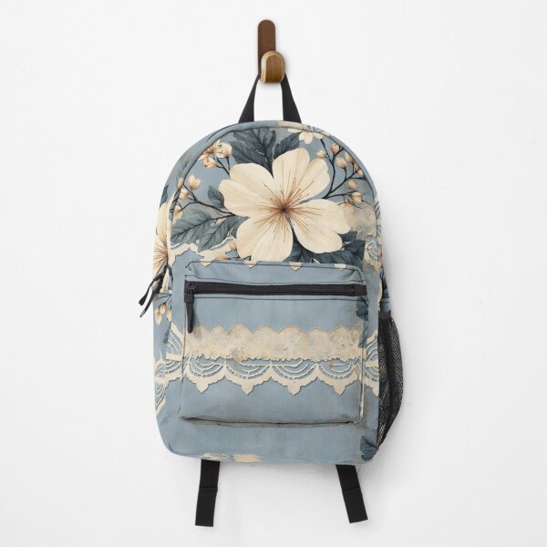 Item preview, Vintage Denim Floral Pattern designed and sold by Wordsmith-Wear.