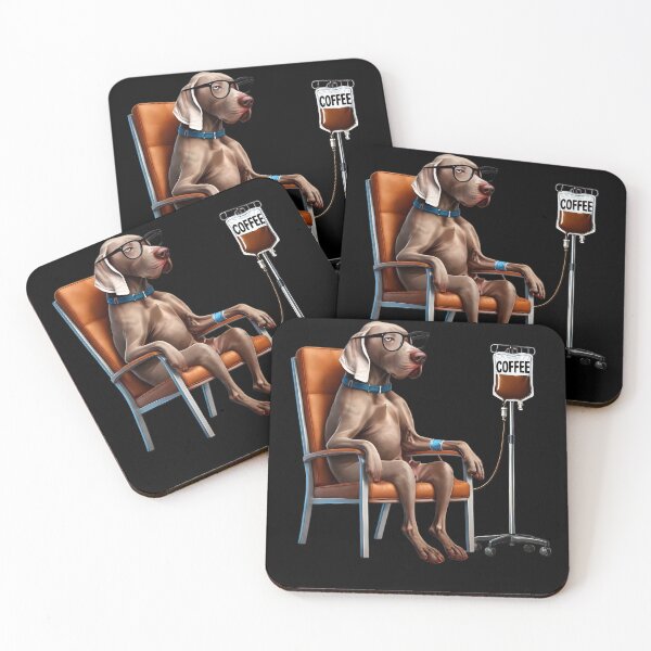Item preview, Funny Weimaraner Coffee Drink Dog Lover designed and sold by Kimberley King Art  King Art.