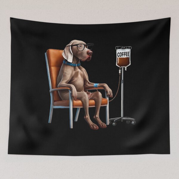 Item preview, Funny Weimaraner Coffee Drink Dog Lover designed and sold by Kimberley King Art  King Art.