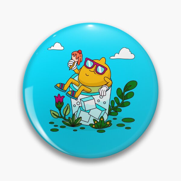Item preview, Chillaxin’ Cool Lemon – Summer Cartoon Vibes designed and sold by Wise-Geek.