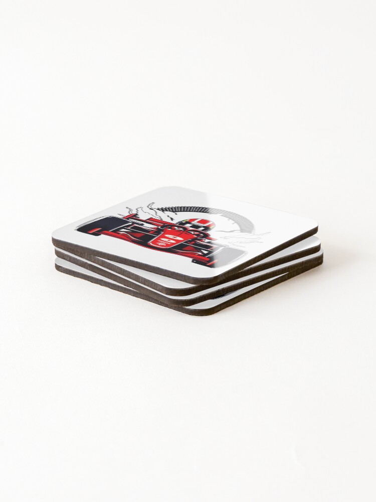 Thumbnail 4 of 5, Coasters (Set of 4), Red Racer Formula designed and sold by TriForceDesign.