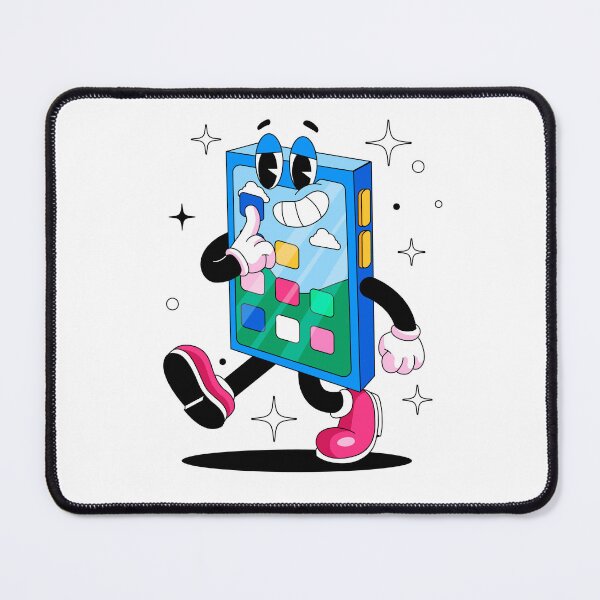 Item preview, App-y to See You – Cute Cartoon Smartphone designed and sold by Wise-Geek.