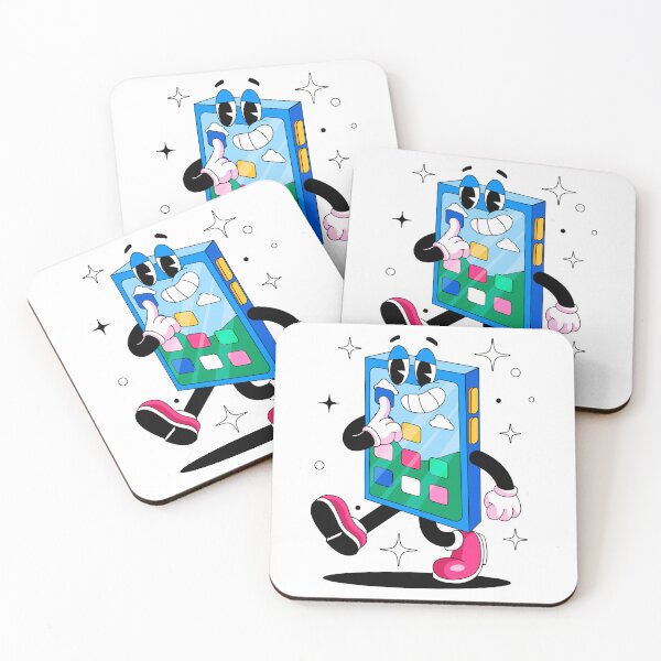 Item preview, App-y to See You – Cute Cartoon Smartphone designed and sold by Wise-Geek.