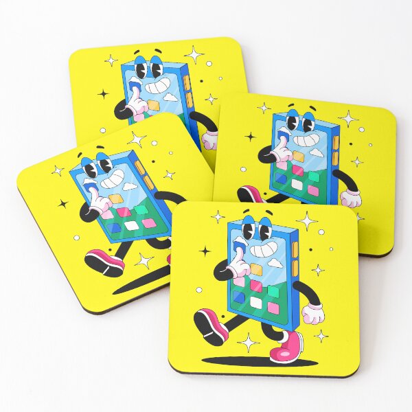Item preview, App-y to See You – Cute Cartoon Smartphone designed and sold by Wise-Geek.