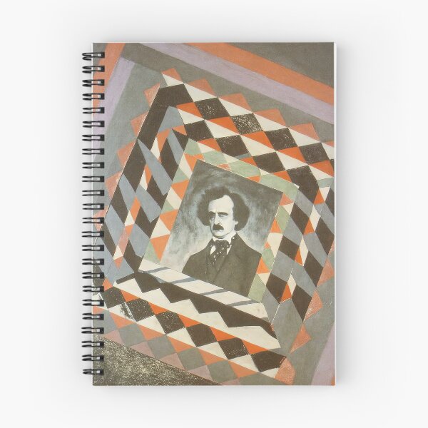 Artikelvorschau, Edgar Allan Poe in einem geometrischen Labyrinth entworfen und verkauft von Sheptylevskyi.