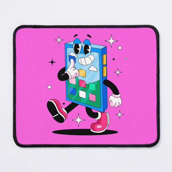 Item preview, App-y to See You – Cute Cartoon Smartphone designed and sold by Wise-Geek.