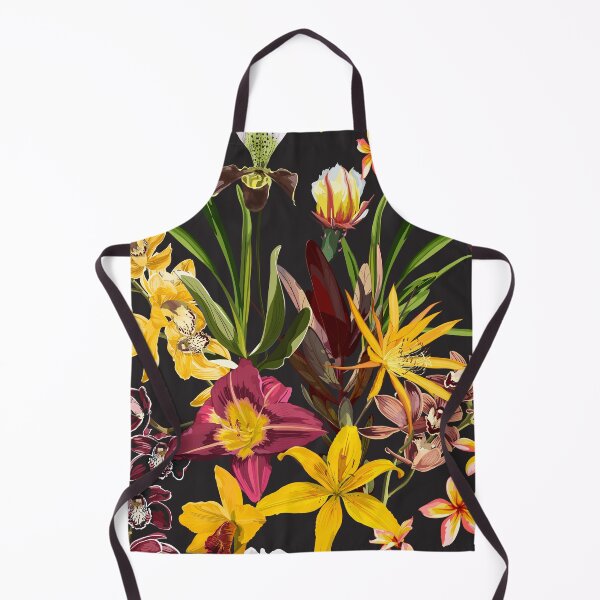 Item preview, Seamless Pattern. Tropical flowers. Magical lily, orchids, plumeria flowers. Realistic vector image. Print for all types of surfaces. Trendy print. designed and sold by MatyKotiv.