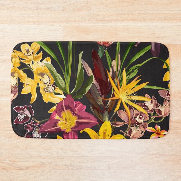 Item preview, Seamless Pattern. Tropical flowers. Magical lily, orchids, plumeria flowers. Realistic vector image. Print for all types of surfaces. Trendy print. designed and sold by MatyKotiv.