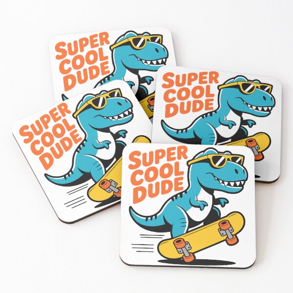 Item preview, Super Cool Dude T-Rex Scateboarding designed and sold by Traveldrawings.