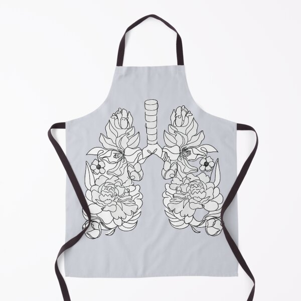 Item preview, Floral Lungs Botanical Line Art – Breathe in Nature designed and sold by Broken Minimalister.