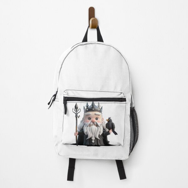 Item preview, Chibi Odin – Norse God of Wisdom with Raven designed and sold by GoldenChiArt.