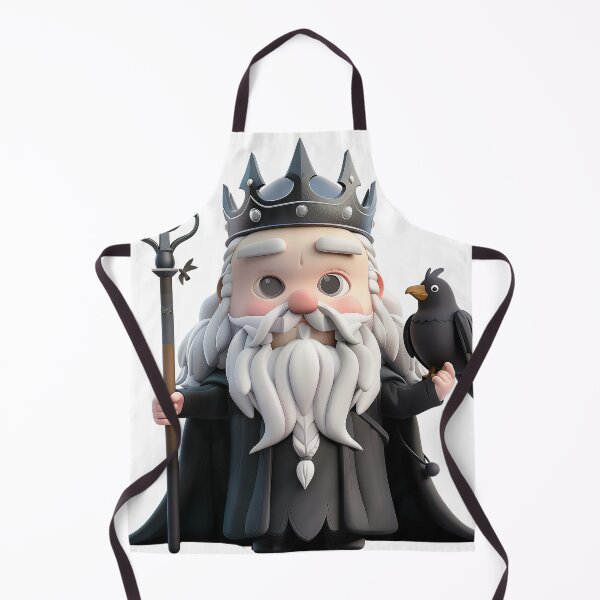 Item preview, Chibi Odin – Norse God of Wisdom with Raven designed and sold by GoldenChiArt.