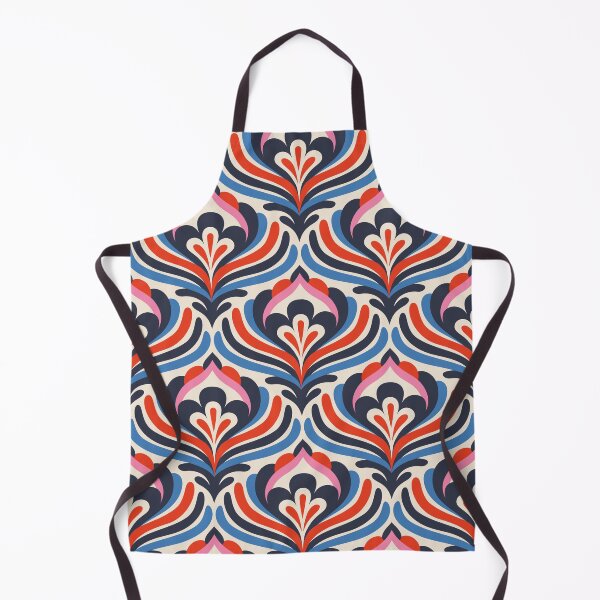 Item preview, Abstract Vintage Blossoms Blue / Red (3473 A) designed and sold by RouCouCou.