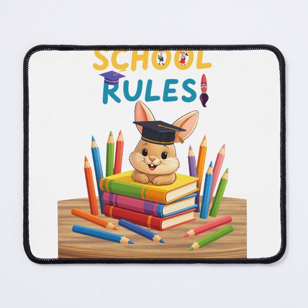 Item preview, School Rules Bunny designed and sold by Quirk & Calm Studio.