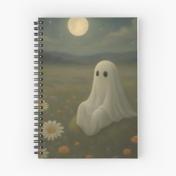Item preview, "Moonlit Ghost Resting in a Wildflower Field designed and sold by -justb-.