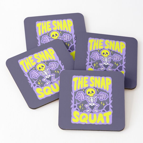 Item preview, The Snap Squat – Funny Gym Injury Skeleton Tarot designed and sold by SignumShop.