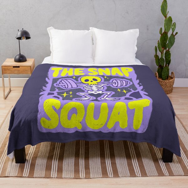 Item preview, The Snap Squat – Funny Gym Injury Skeleton Tarot designed and sold by SignumShop.