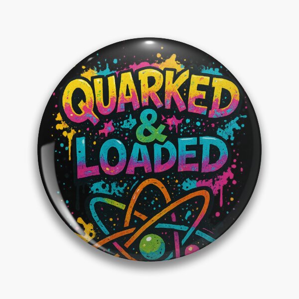 Item preview, “Quarked & Loaded" - Neon Science Graffiti Design designed and sold by Kampendesigns.