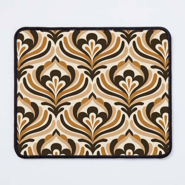 Item preview, Abstract Vintage Blossoms / Beige - Brown (3473D) designed and sold by RouCouCou.