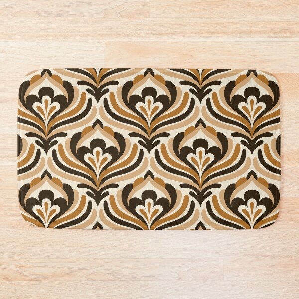 Item preview, Abstract Vintage Blossoms / Beige - Brown (3473D) designed and sold by RouCouCou.